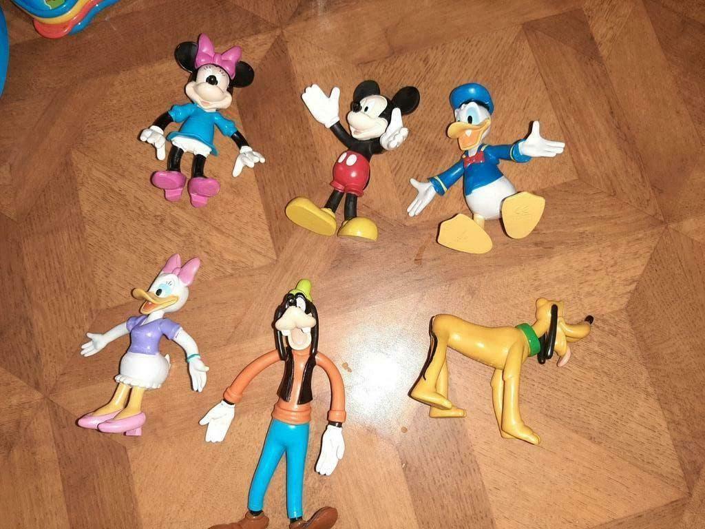 6 Disney buigbare figuren set Donald, Goffy, Katrien, Mickey, Verzamelen, Ophalen of Verzenden, Mickey Mouse, Zo goed als nieuw
