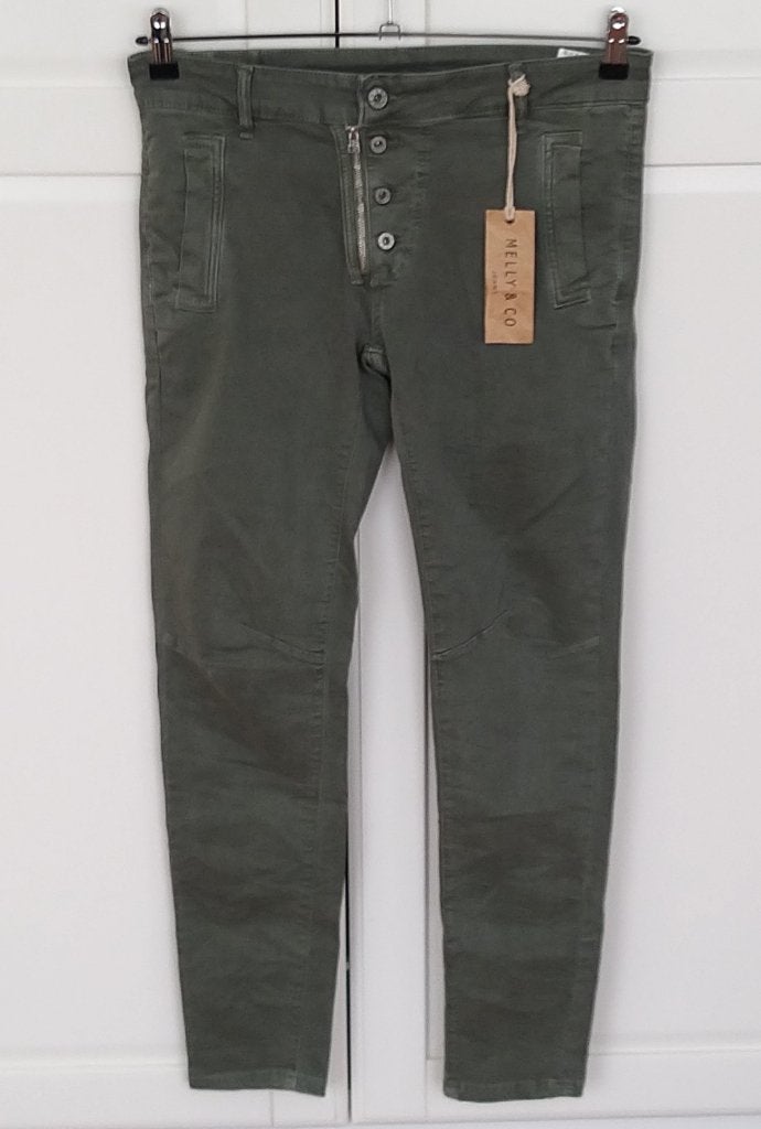 Melly & Co nieuwe army groene cargo broek, maat L, Maat 42/44 (L), Nieuw, Ophalen of Verzenden, Lang