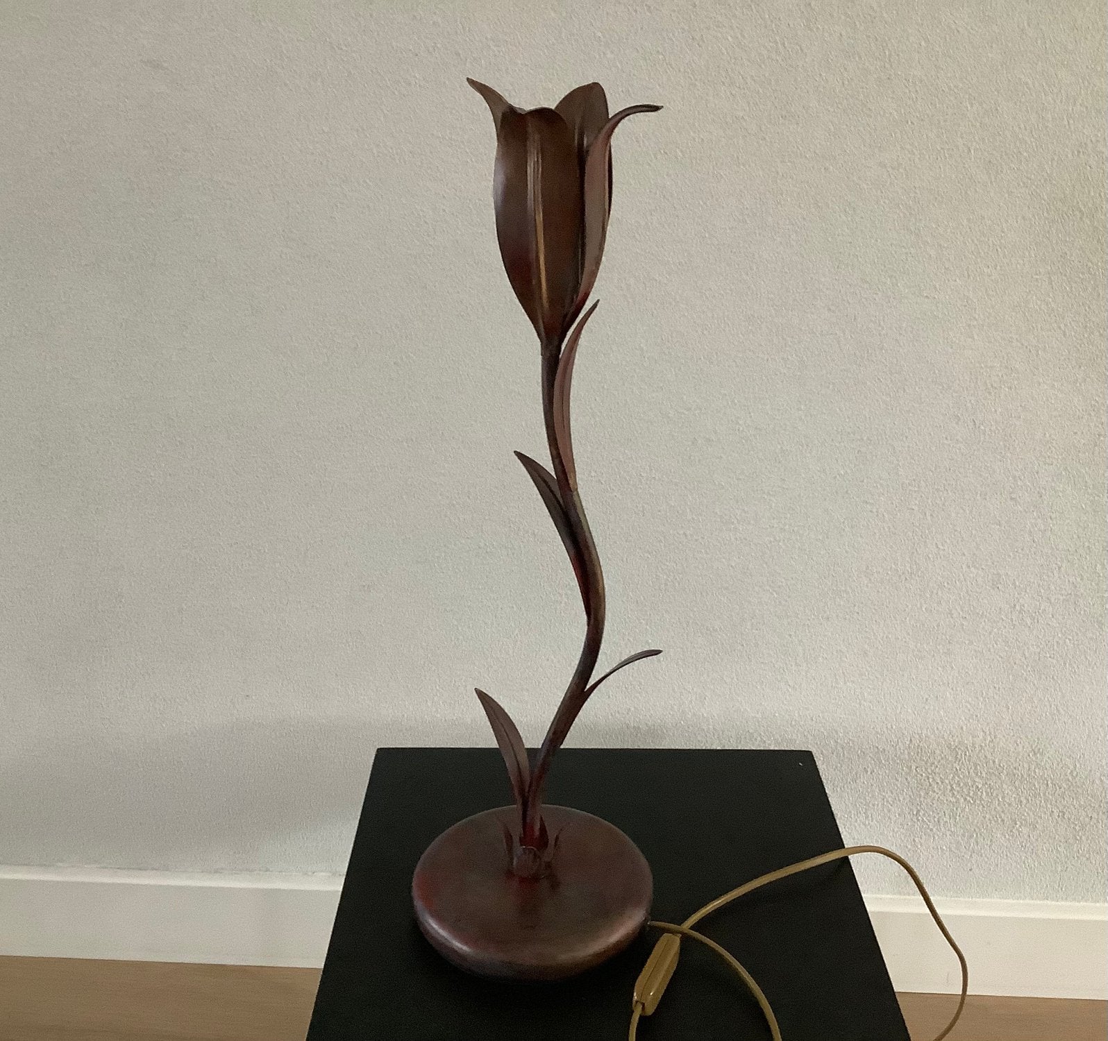 Vintage jaren 70/80 Italiaanse lamp (Luigi Scaccabarozzi), Ophalen of Verzenden, Zo goed als nieuw, Vintage
