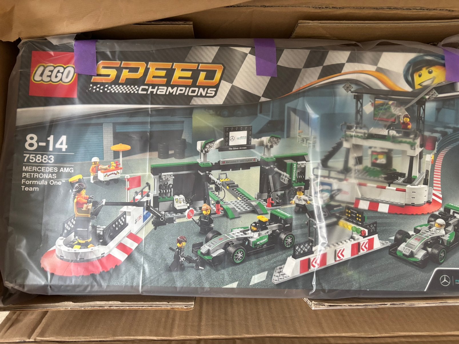 Lego speed champions, 75883 Mercedes Amg F1 team. Nieuw, Lego, Nieuw, Complete set, Ongeopend/sealed