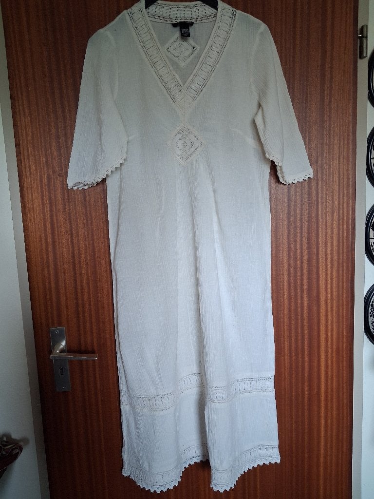damesjurk beige kant m 40 half lange mouw H en M, Maat 38/40 (M), Beige, Ophalen of Verzenden, Zo goed als nieuw