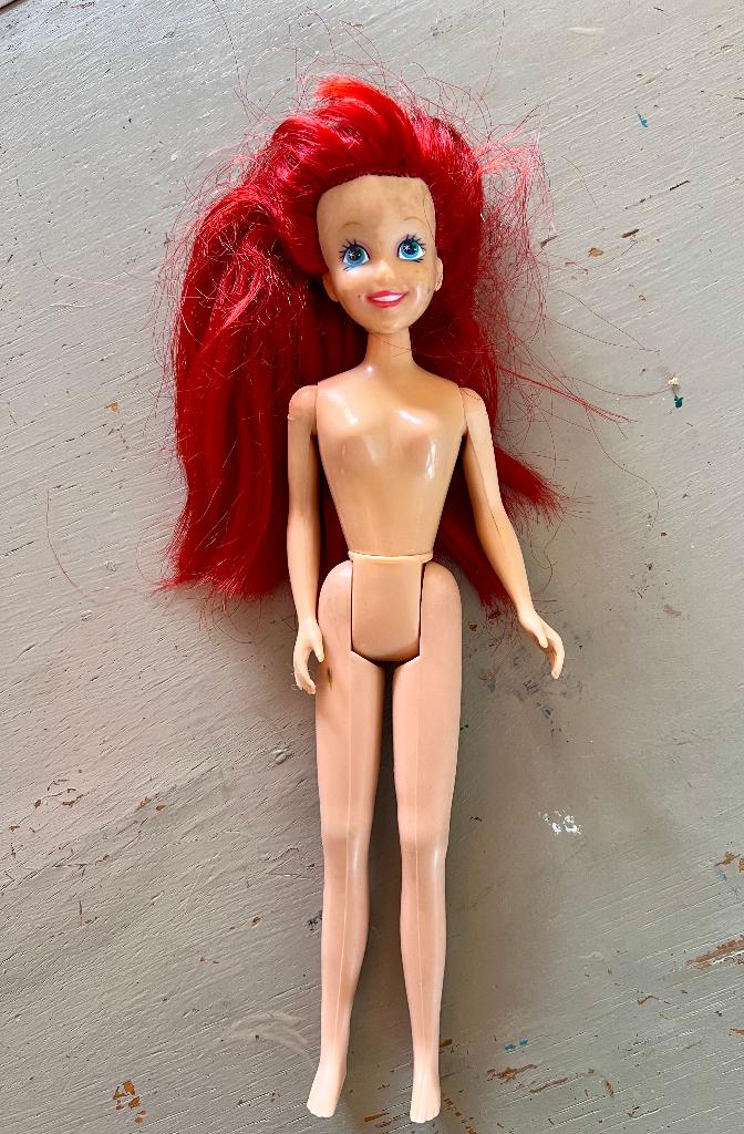 Vintage Disney Ariel Barbie 1992 little mermaid zeemeermin, Ophalen of Verzenden, Gebruikt, Fashion Doll