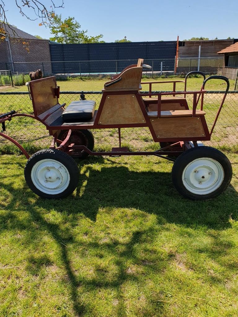 Recreatie, menwagen evt met tuig, Gebruikt, Paard of Pony