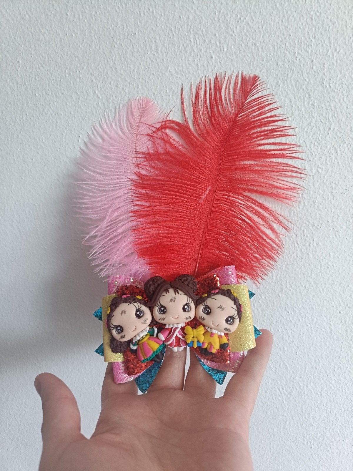 sinterklaas xxl 10cm haarstrik alligator clip, Diversen, Sinterklaas, Ophalen of Verzenden, Nieuw