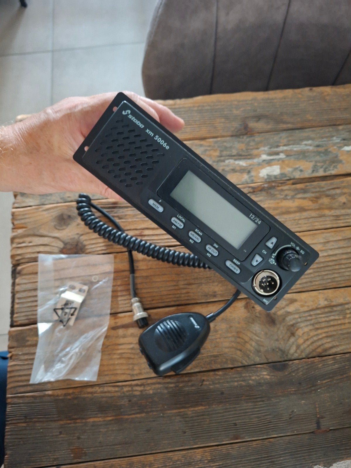 Stabo XM 5006e 27 MC Bakkie  Portofoon met Microfoon, Telecommunicatie, Ophalen of Verzenden, Zo goed als nieuw, 2 to 5 km, Portofoon of Walkie-talkie