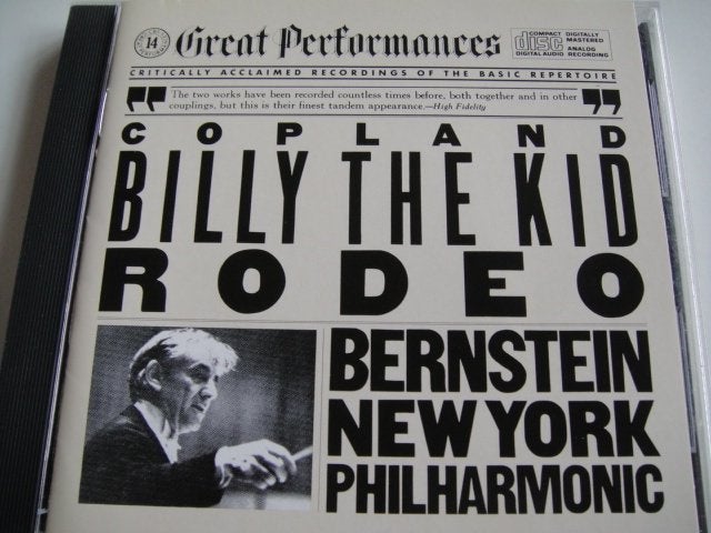 COPLAND Billy the kid & rodeo CD BERNSTEIN CBS NIEUWSTAAT, Cd's en Dvd's, Ophalen of Verzenden, Modernisme tot heden, Zo goed als nieuw