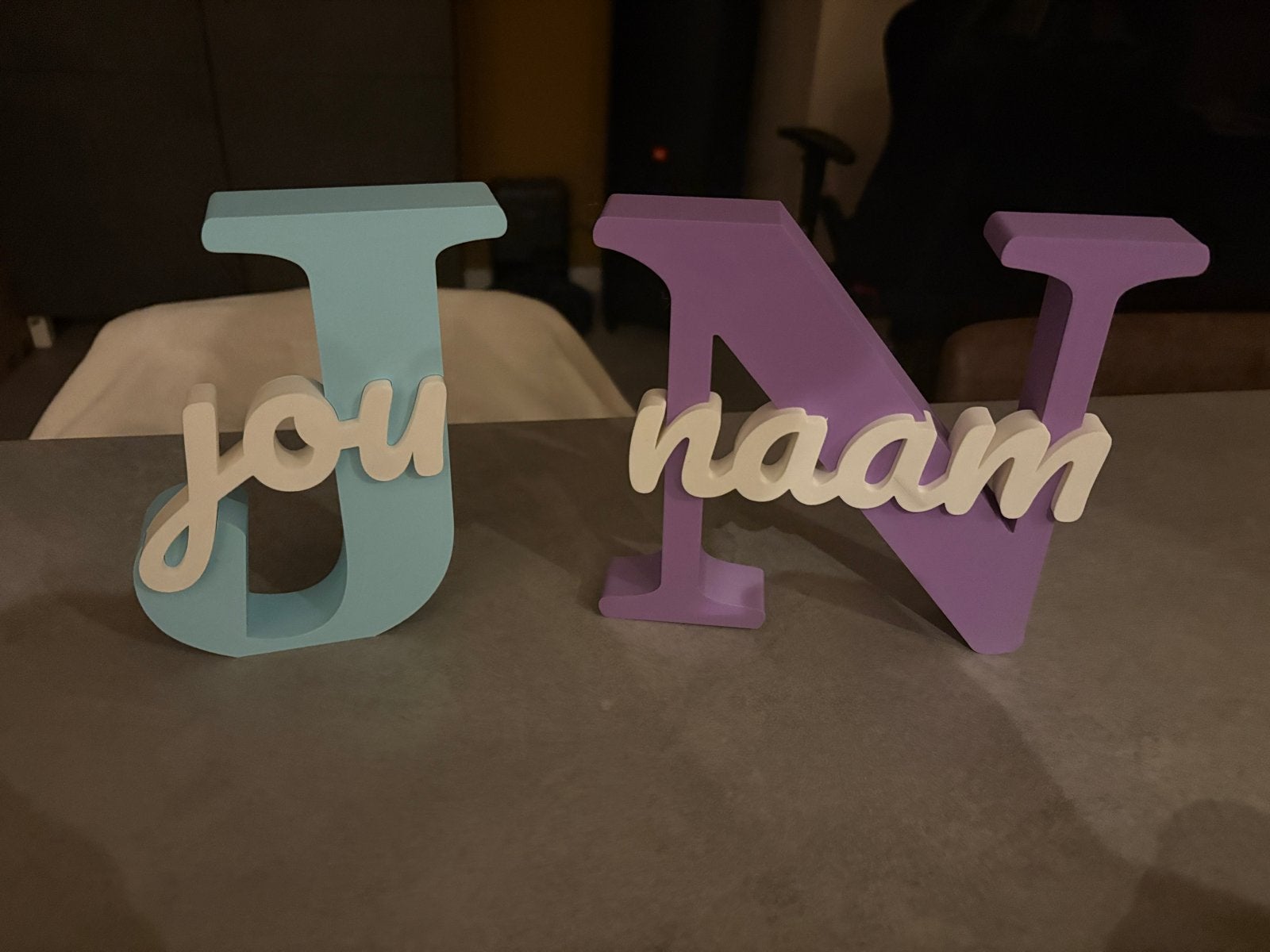 3D Naam Letters - Uniek Kraam cadeau of Verjaardagscadeau, Ophalen of Verzenden, Nieuw, Kraamcadeau