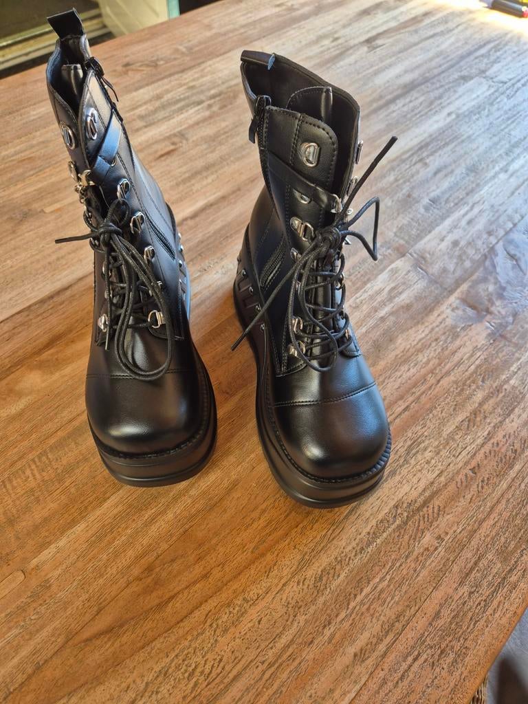 Gothic-black enkel laarsjes, Ophalen of Verzenden