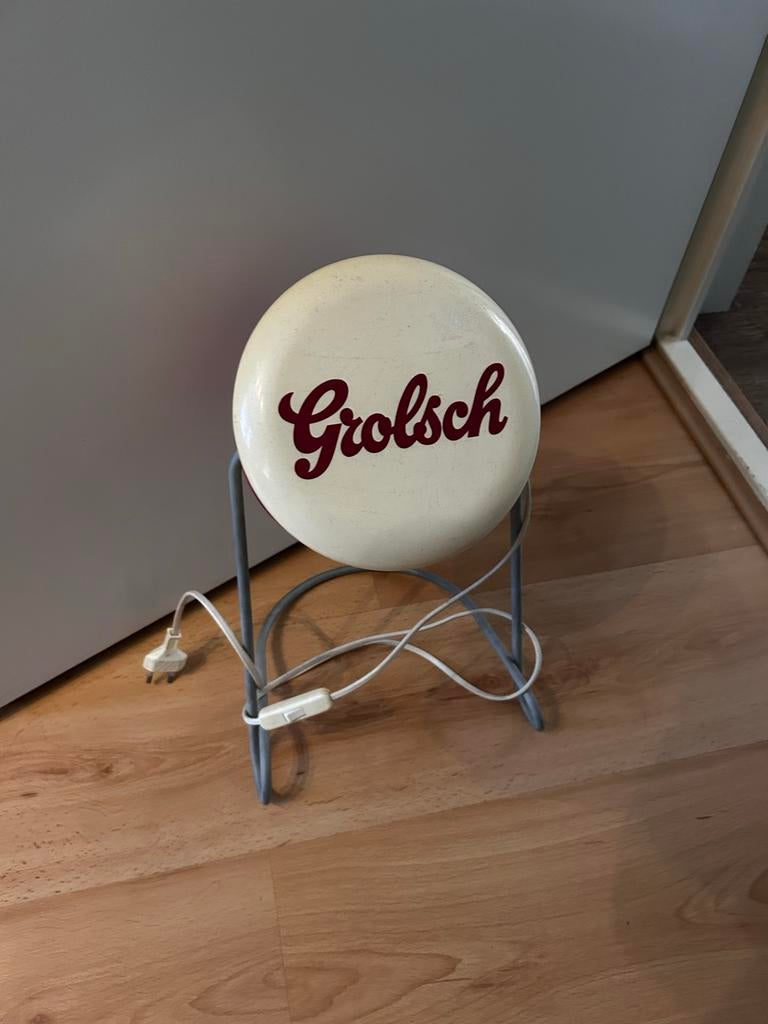 Vintage Grolsch Lamp - Uniek Lichtobject, Ophalen of Verzenden, Gebruikt