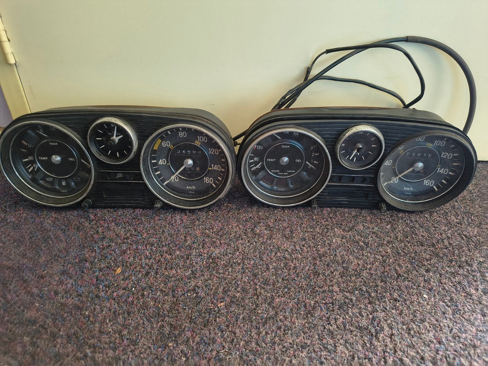 Mercedes W114 W115 tellerset / instrumentenpaneel, Ophalen of Verzenden, Gebruikt, Mercedes-Benz