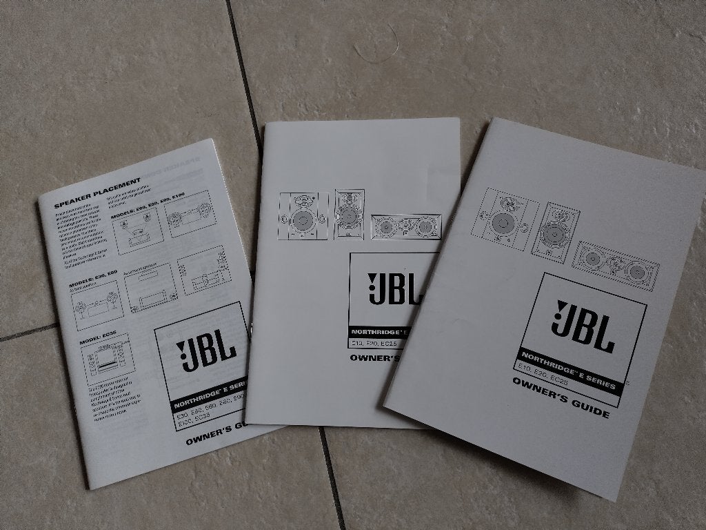 JBL Northridge E Series Speakerset (E100, E10, EC25), Audio, Tv en Foto, Gebruikt, JBL, Speakerset, Geschikt voor surround/home cinema