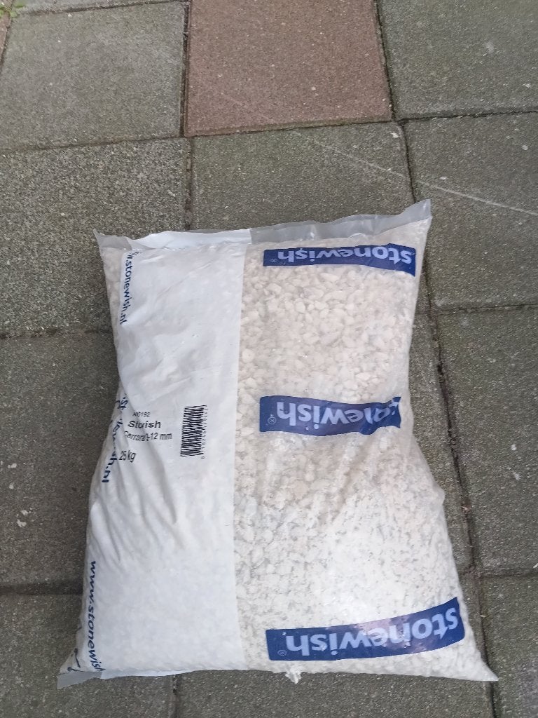 zak witte grind te koop, Tuin en Terras, Ophalen, Nieuw, Wit, Split