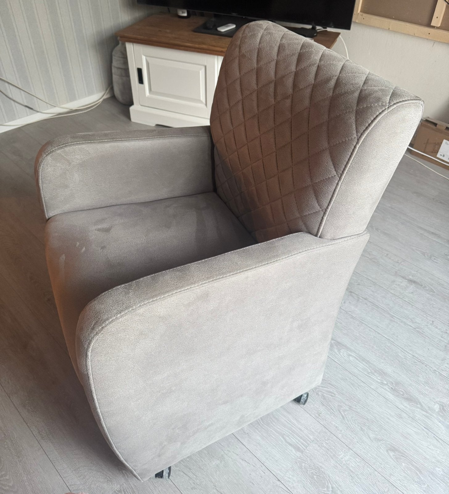 4 nog mooie fauteuils / eetkamer stoelen, Huis en Inrichting, Fauteuils, Zo goed als nieuw, Stof, Minder dan 75 cm, Ophalen