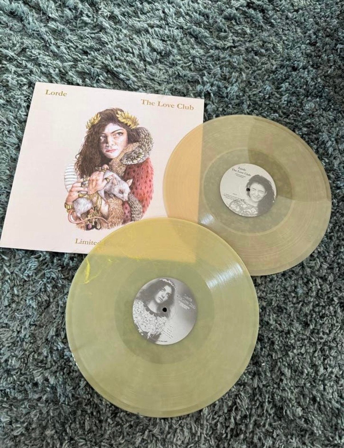 Lorde - The Love Club Bootleg EP Vinyl (Beige/Groen), Gebruikt, Pop, Colored vinyl, Ophalen of Verzenden