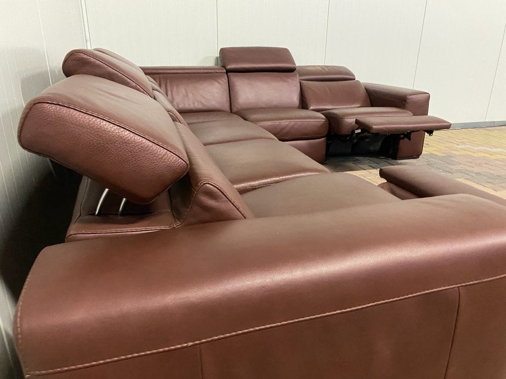 Natuzzi Editions B760 | Echt Leren Hoekbank, 150 tot 200 cm, Hoekbank, Ophalen of Verzenden, Zo goed als nieuw