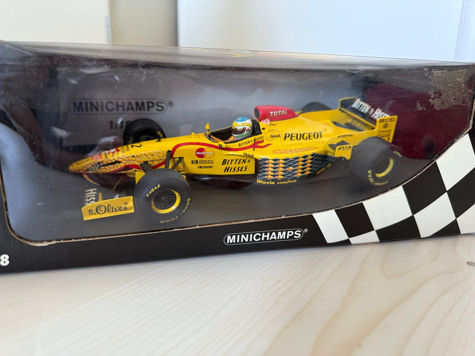 Minichamps Jordan 197 Peugeot F1 - G. Fisichella 1:18, Ophalen of Verzenden, Nieuw, Auto, MiniChamps
