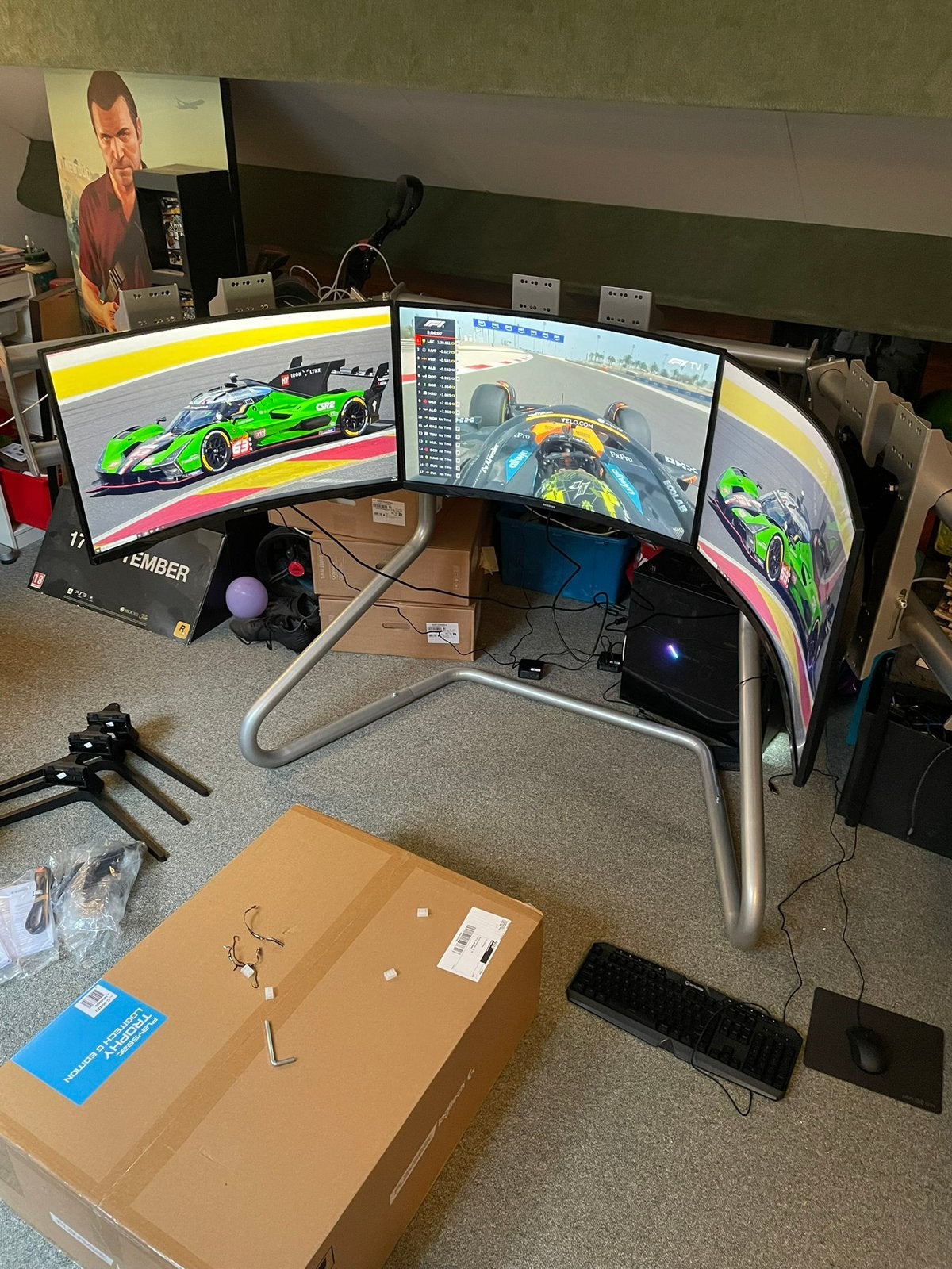 Triple Monitor Stand RSeat, Ophalen, Gebruikt
