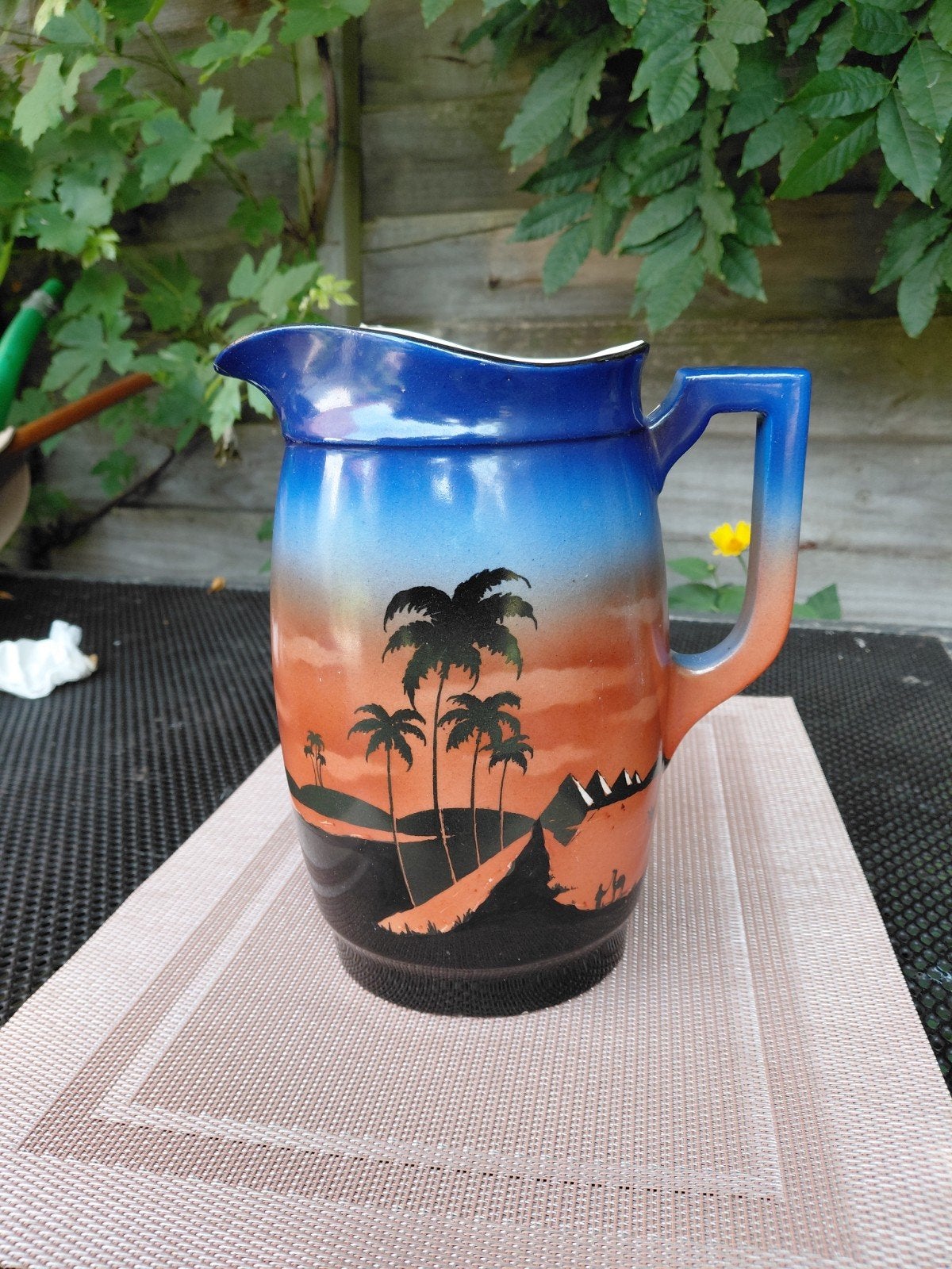 Mooie oude water- of melkkan. Met Oosters tafereel., Ophalen of Verzenden, Overige merken
