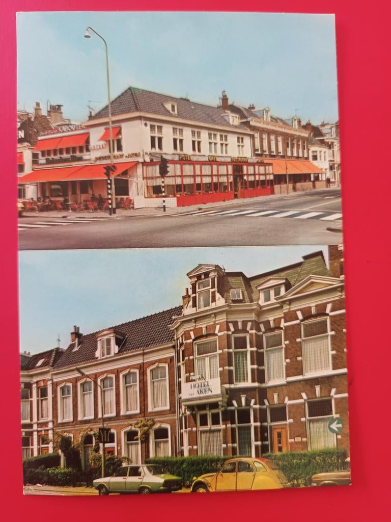Hotel van Aken, Haarlem, Ophalen of Verzenden, 1960 tot 1980, Ongelopen, Noord-Holland