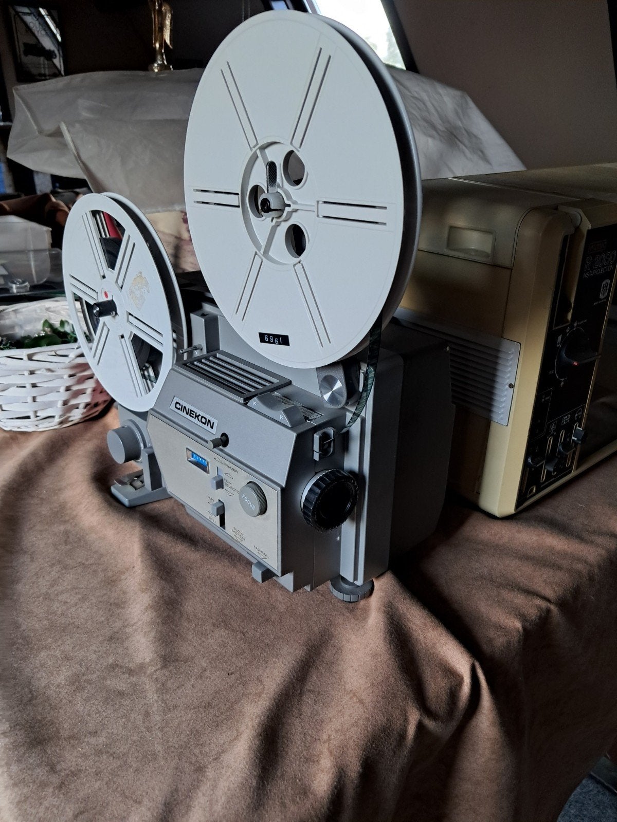 oude film projector, Ophalen, 8mm film