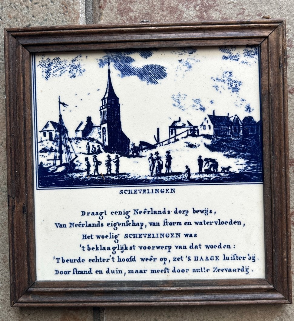 Set van 6 Scheveningen tegeltjes - 15x15 cm, Ophalen of Verzenden
