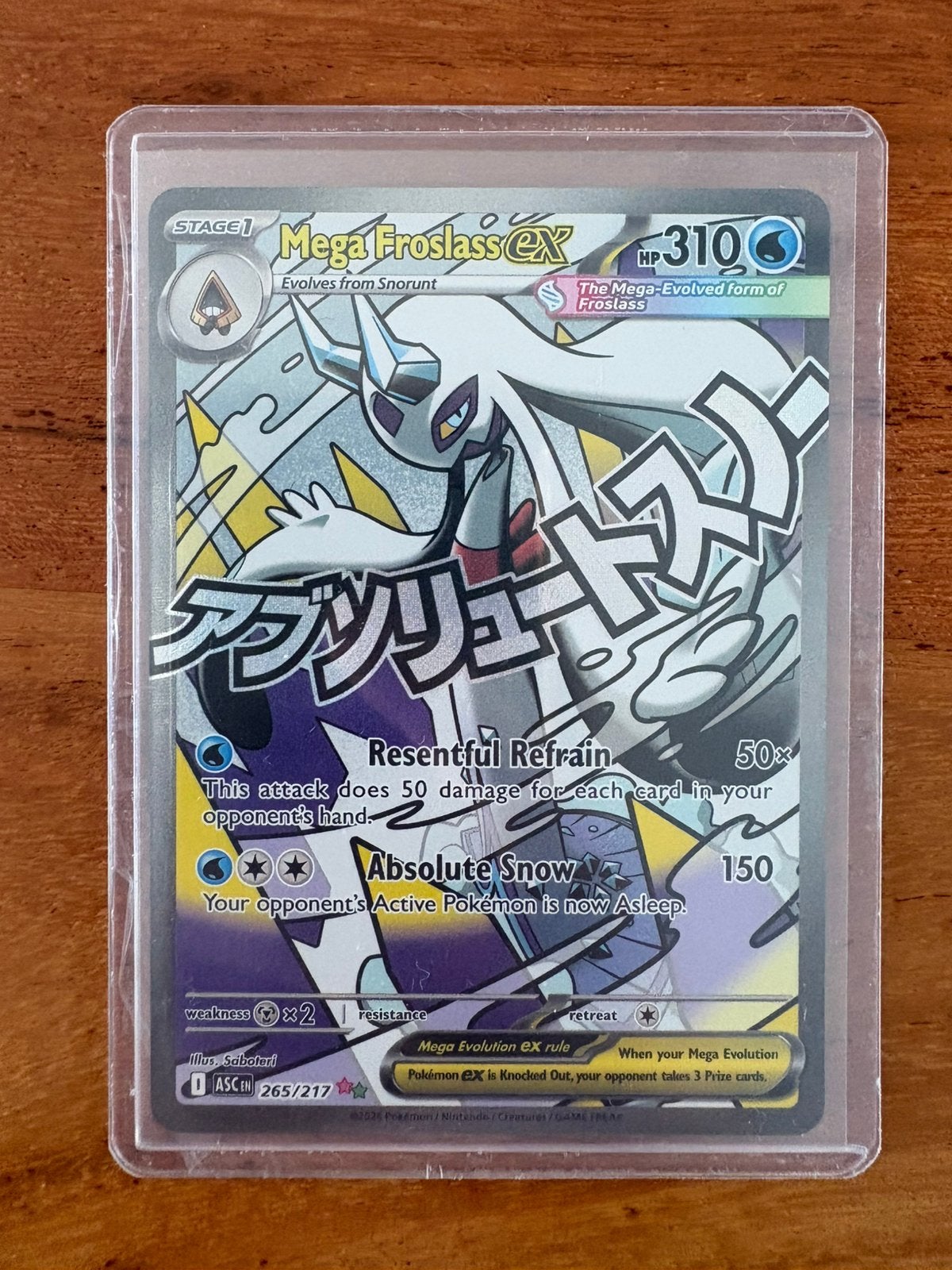 Mega Froslass ex (ASC 265), Ophalen of Verzenden, Zo goed als nieuw