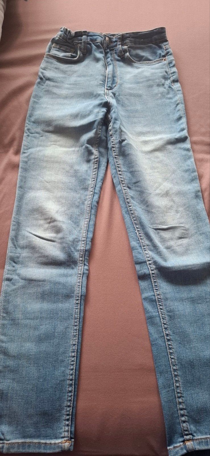 3 Meisjes Skinny Fit Jeans: H&M, Zara - Maat 134/140, Broek, Meisje, Ophalen of Verzenden, Zo goed als nieuw