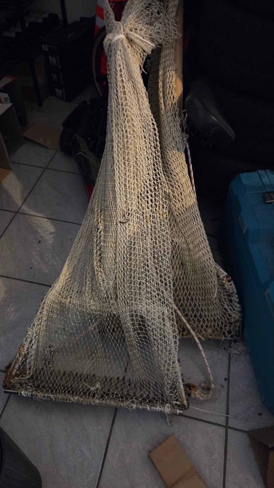 Handkokkel beugels, kokkel harken en visnet, Ophalen, Gebruikt, Net of Fuik
