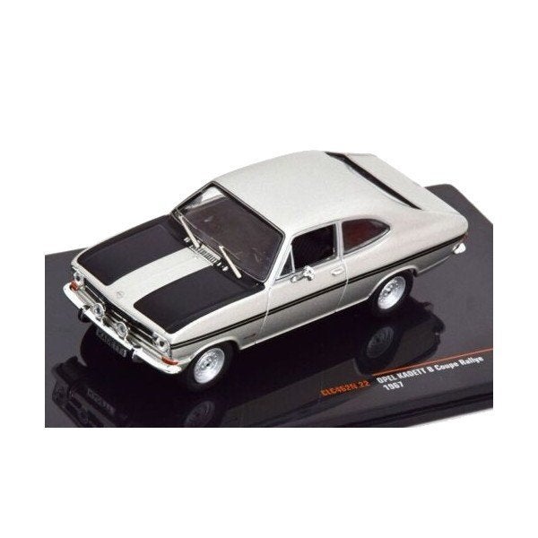 Opel Kadett B Coupe Rallye 1967 Grijs Model 1/43 Ixo Models, Overige merken, Ixo Models, Auto, Ixo Models