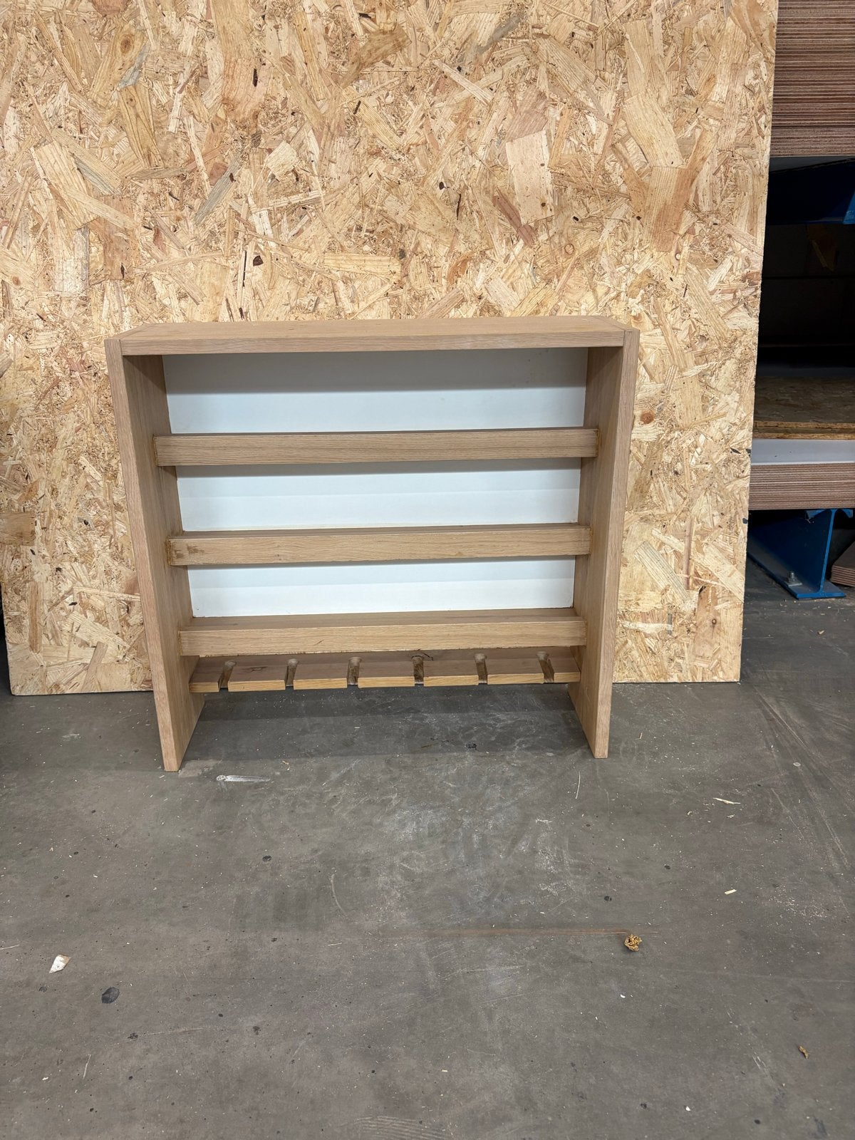 Wijnrek met wijnglazenhouder (64x60x20 cm), 50 – 75, 5 tot 15 flessen, Ophalen of Verzenden, Zo goed als nieuw