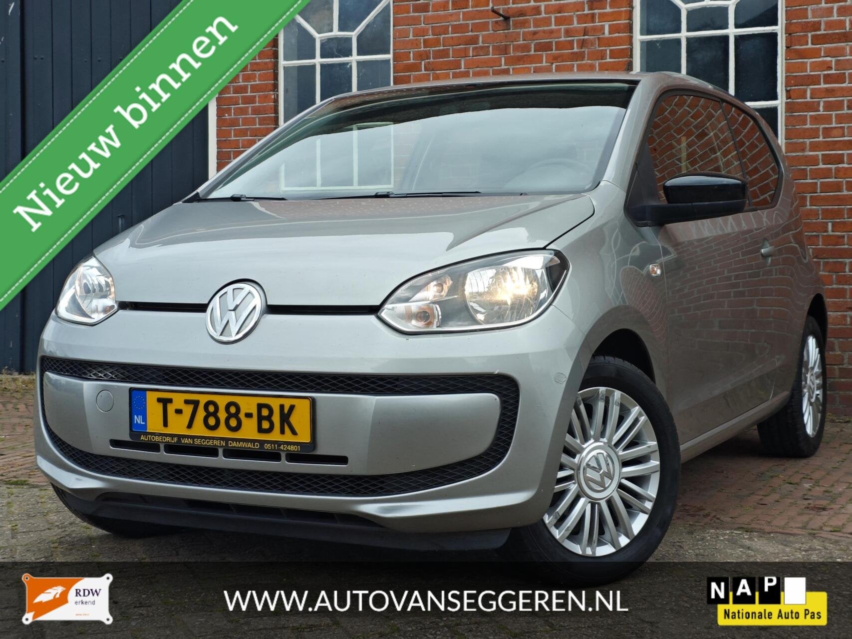 Volkswagen Up! 1.0 Cup - APK / Garantie / Airco / 75PK, Auto's, Volkswagen, Voorwielaandrijving, Euro 5, Gebruikt, Up!