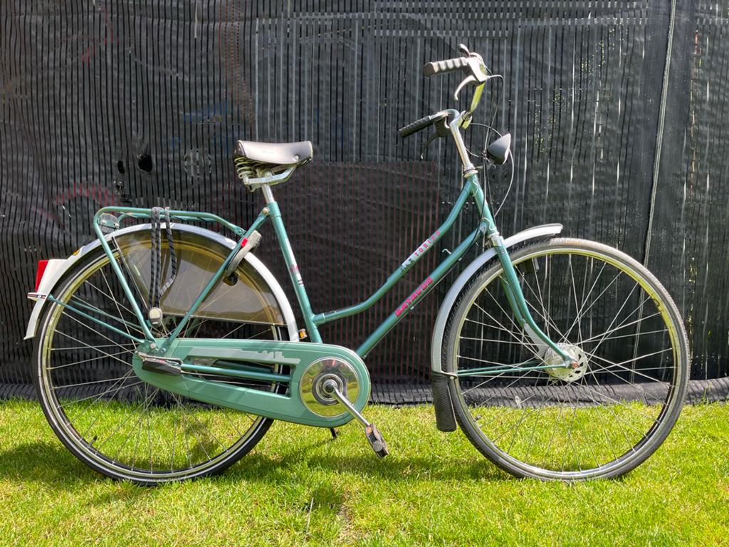 Vintage batavus Damesfiets - Groen, Fietsen en Brommers, Fietsen | Dames | Damesfietsen, Batavus, Ophalen of Verzenden, Trommelrem