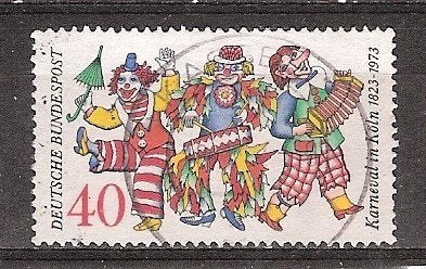 Duitsland Bund, Karnaval van Keulen, 1972., Ophalen of Verzenden, BRD, Gestempeld