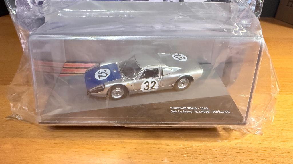 Porsche 904/6 24h Le Mans 1965 Linge Nöcker 1:43 Altaya, Ophalen of Verzenden, Nieuw, Auto, Overige merken