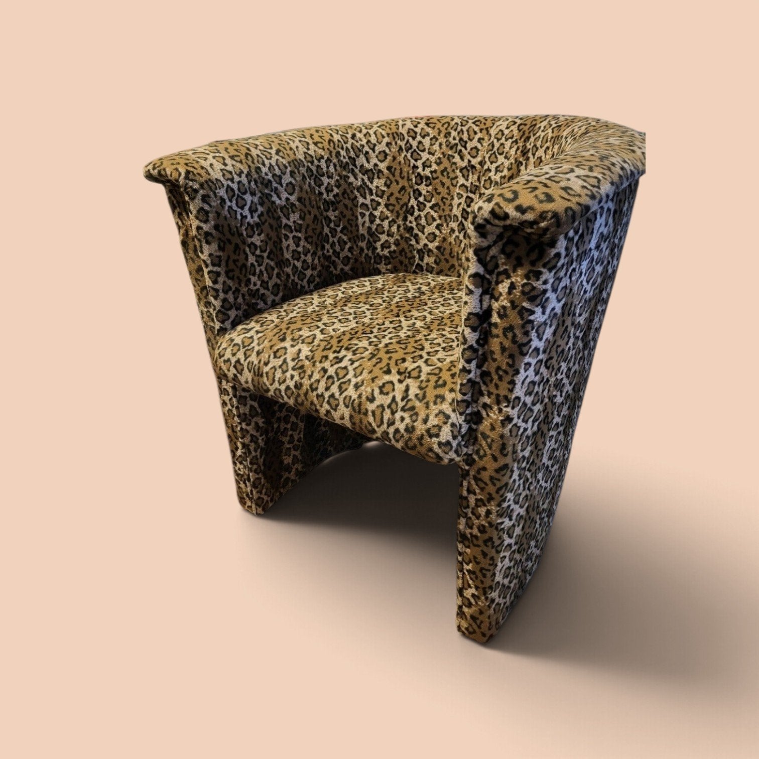 Panterprint fauteuil - Zithoogte 45 cm, Ophalen, Minder dan 50 cm, Gebruikt, Panterprint
