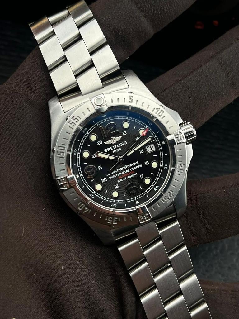 Breitling Superocean Steelfish Full set, Sieraden, Tassen en Uiterlijk, Horloges | Heren, Staal, Staal, Breitling, Polshorloge