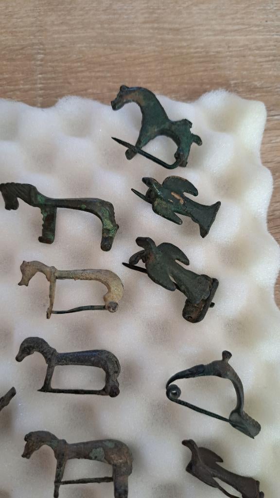 Romeinse fibula collectie., Antiek en Kunst, Ophalen of Verzenden, Brons