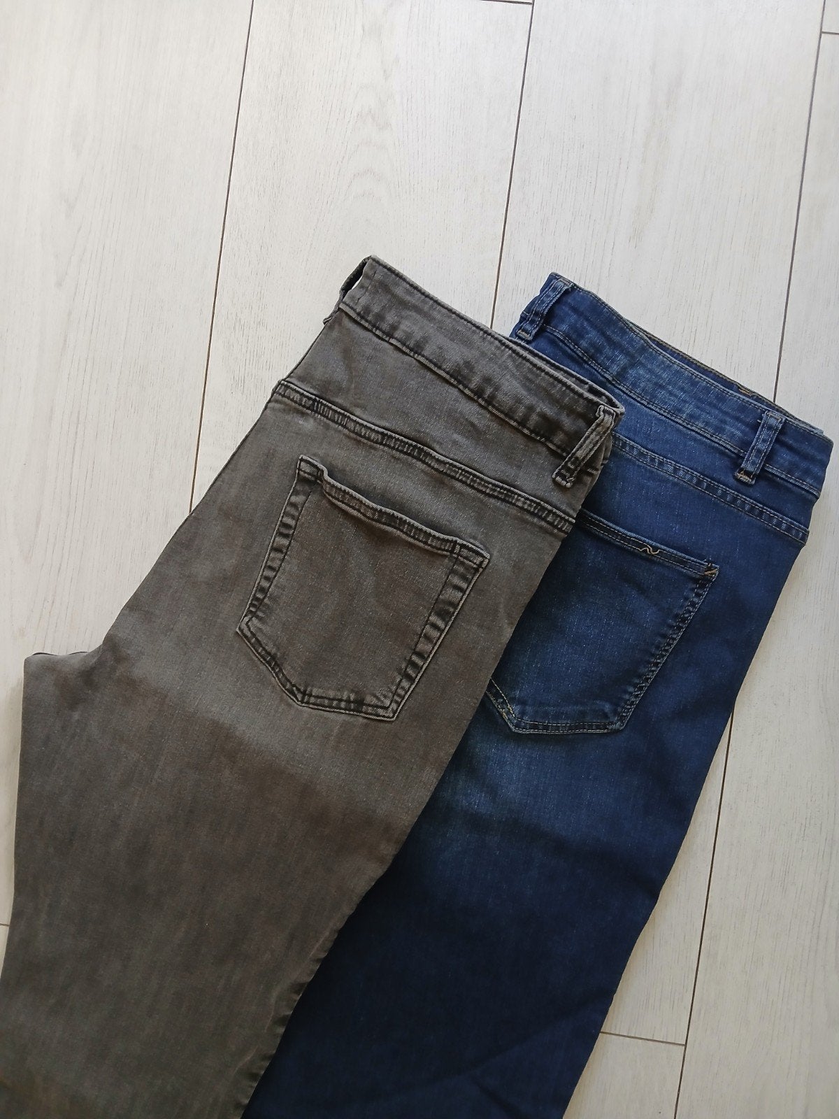 Skinny Stretch Jeans Maat 44 - Primark & C&A, C&A, Ophalen of Verzenden, Gedragen, Grijs