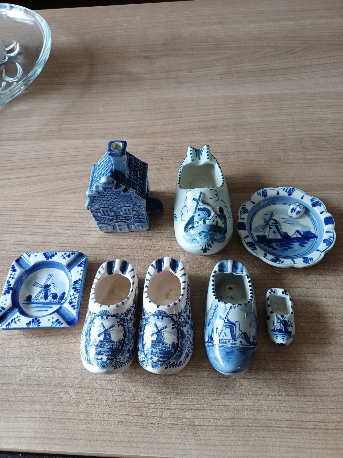 Delfts Blauw Miniatuur Collectie: Klompjes, Huisje, Asbakken, Antiek en Kunst, Ophalen of Verzenden