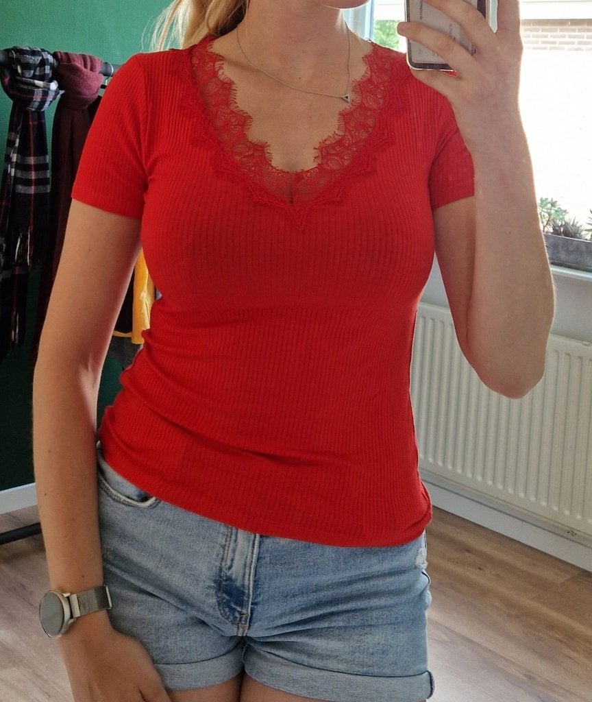 Shirt Amisu  - M  38  jusa17, Kleding | Dames, T-shirts, Maat 38/40 (M), Ophalen of Verzenden, Zo goed als nieuw, Korte mouw