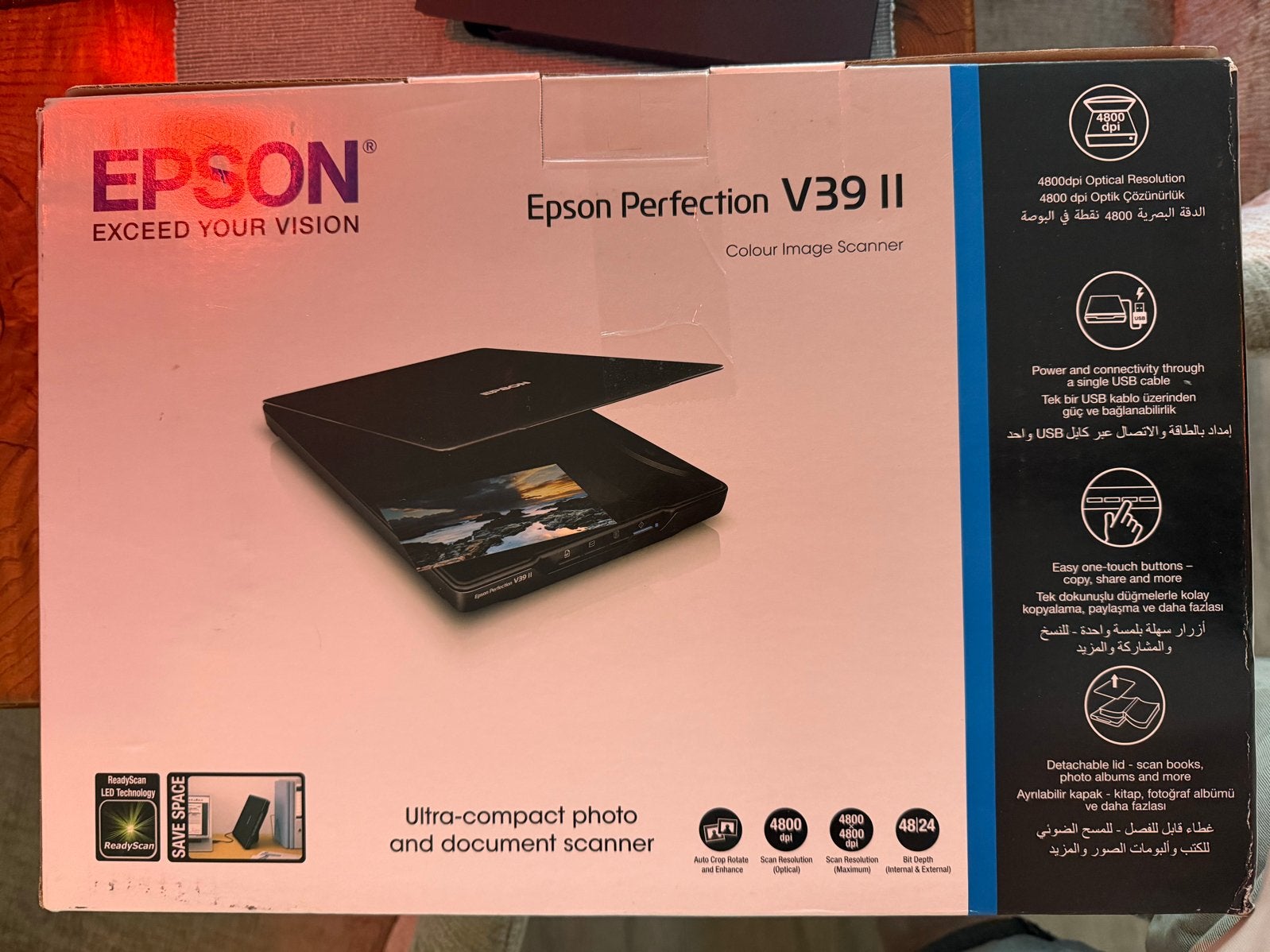 Epson Perfection V39 II - Compacte foto- en documentscanner, Fotoscanner, Zo goed als nieuw, Onbekend, Epson