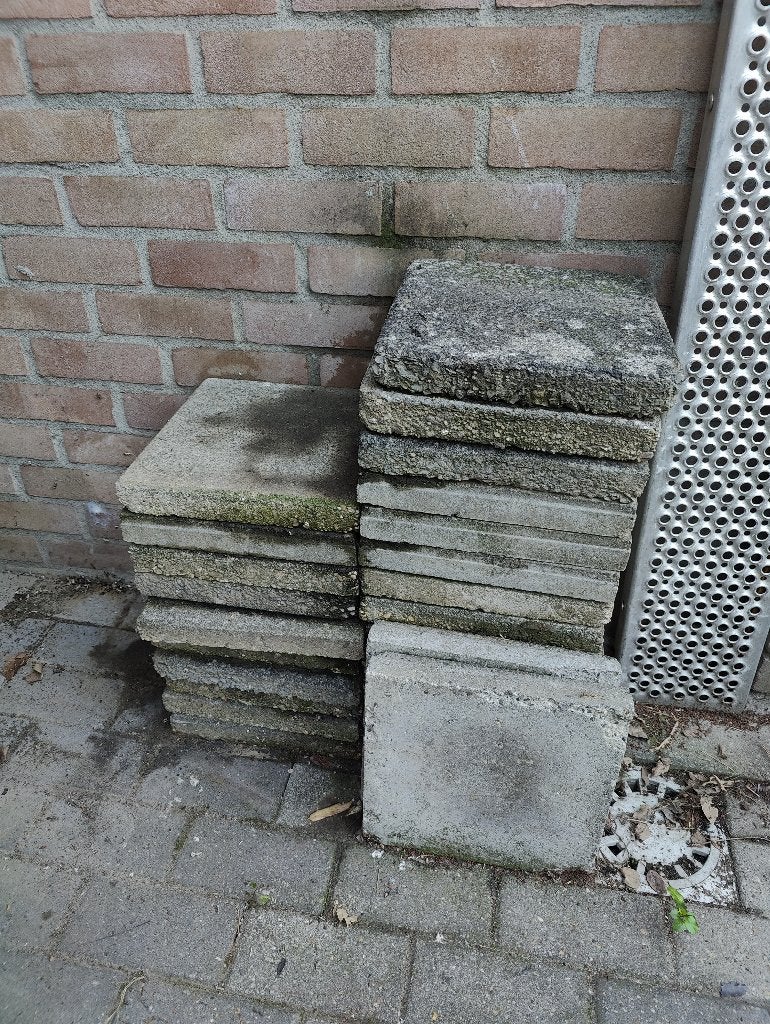 26 Stoeptegels, Ophalen, Gebruikt, Overige typen, Minder dan 5 m²