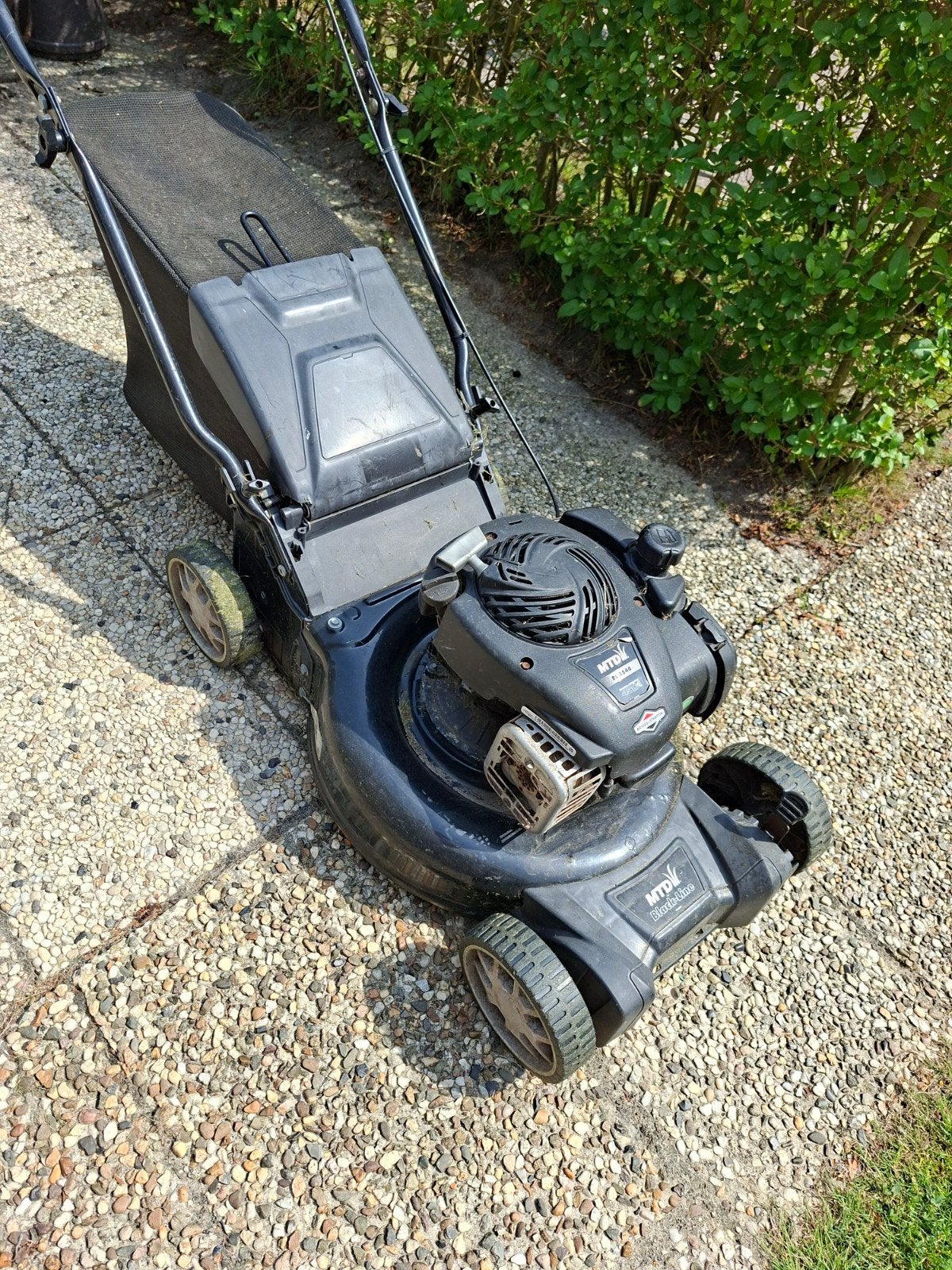MTD Benzine Grasmaaier met Opvangzak - Goede Staat, Ophalen, Cirkelmaaier, Gebruikt, MTD