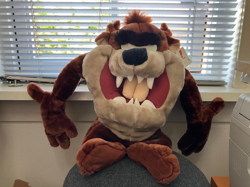 Vintage Nieuw Grote Tasmanian Devil knuffel, Ophalen of Verzenden, Nieuw