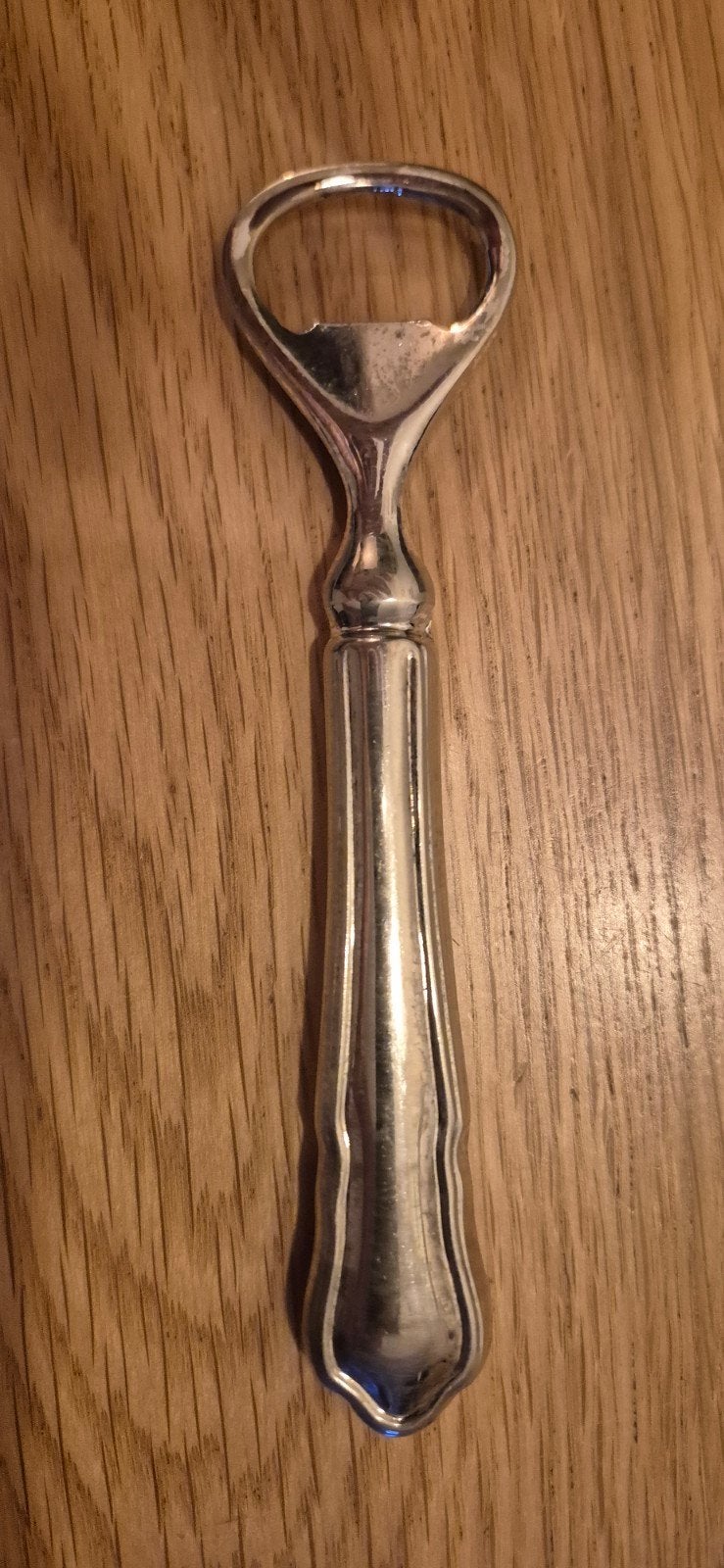 Vintage verzilverde Flesopener, Ophalen of Verzenden