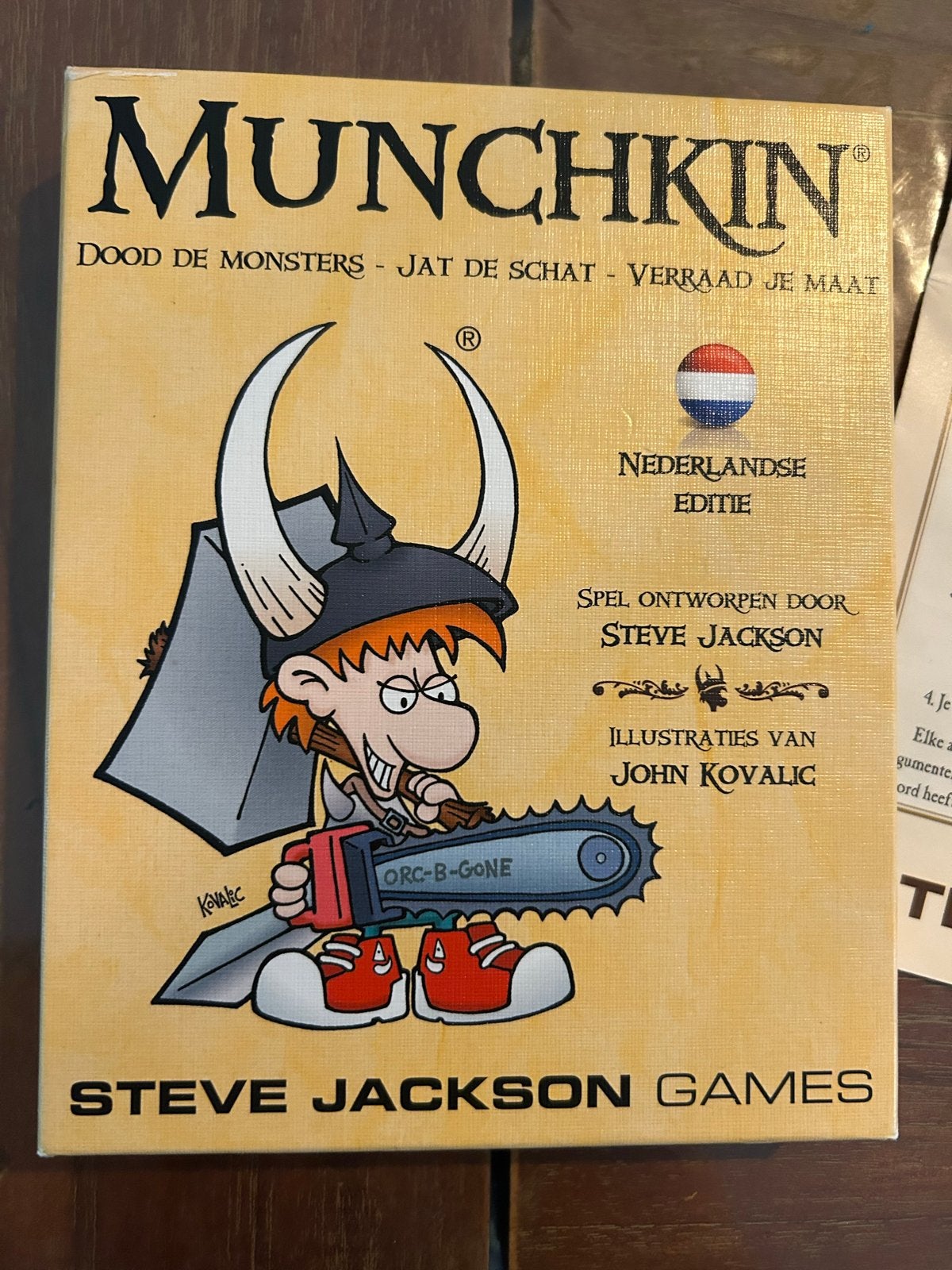 Munchkin: Dood de Monsters - Jat de Schat - Verraad je Maat, Drie of vier spelers, Ophalen, Zo goed als nieuw