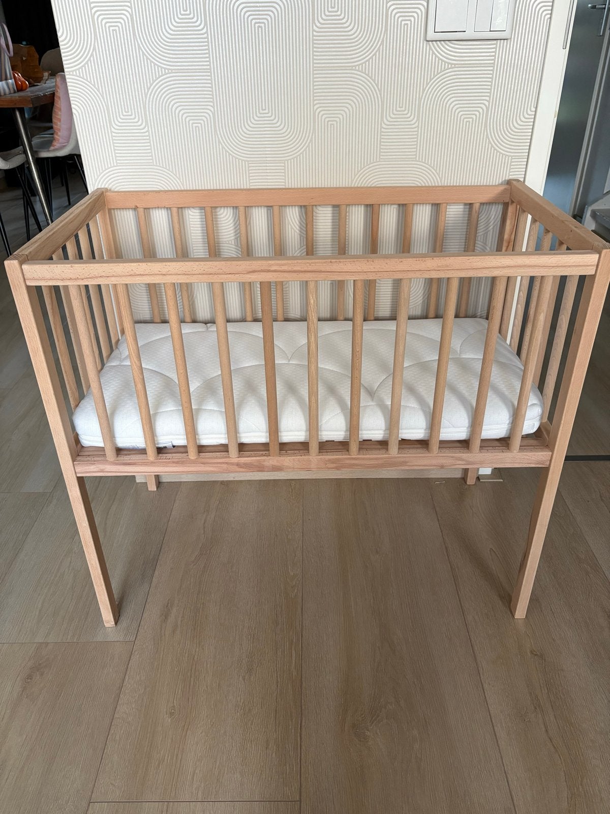 Houten wiegje Elian Prenatal, Kinderen en Baby's, Babywiegjes en Ledikanten, Ophalen, Zo goed als nieuw, Wieg