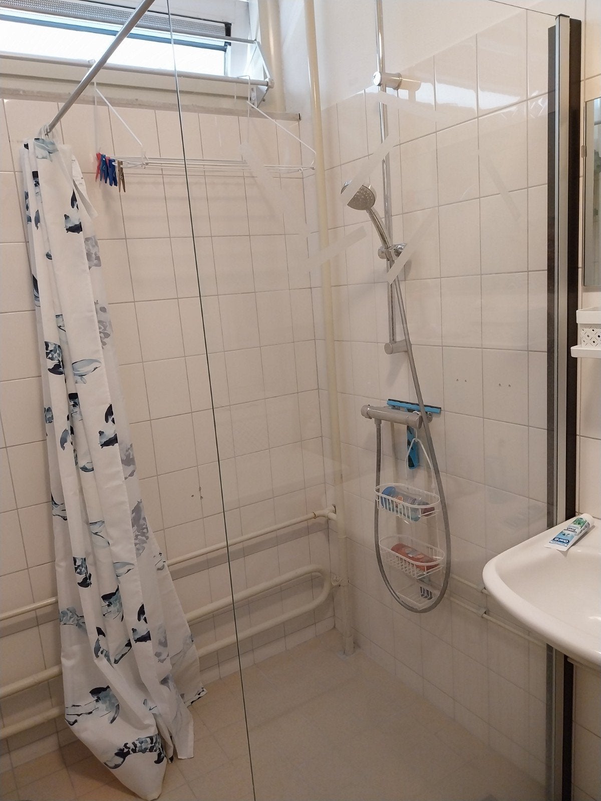 GRATIS glazen douchewand., Ophalen, Gebruikt