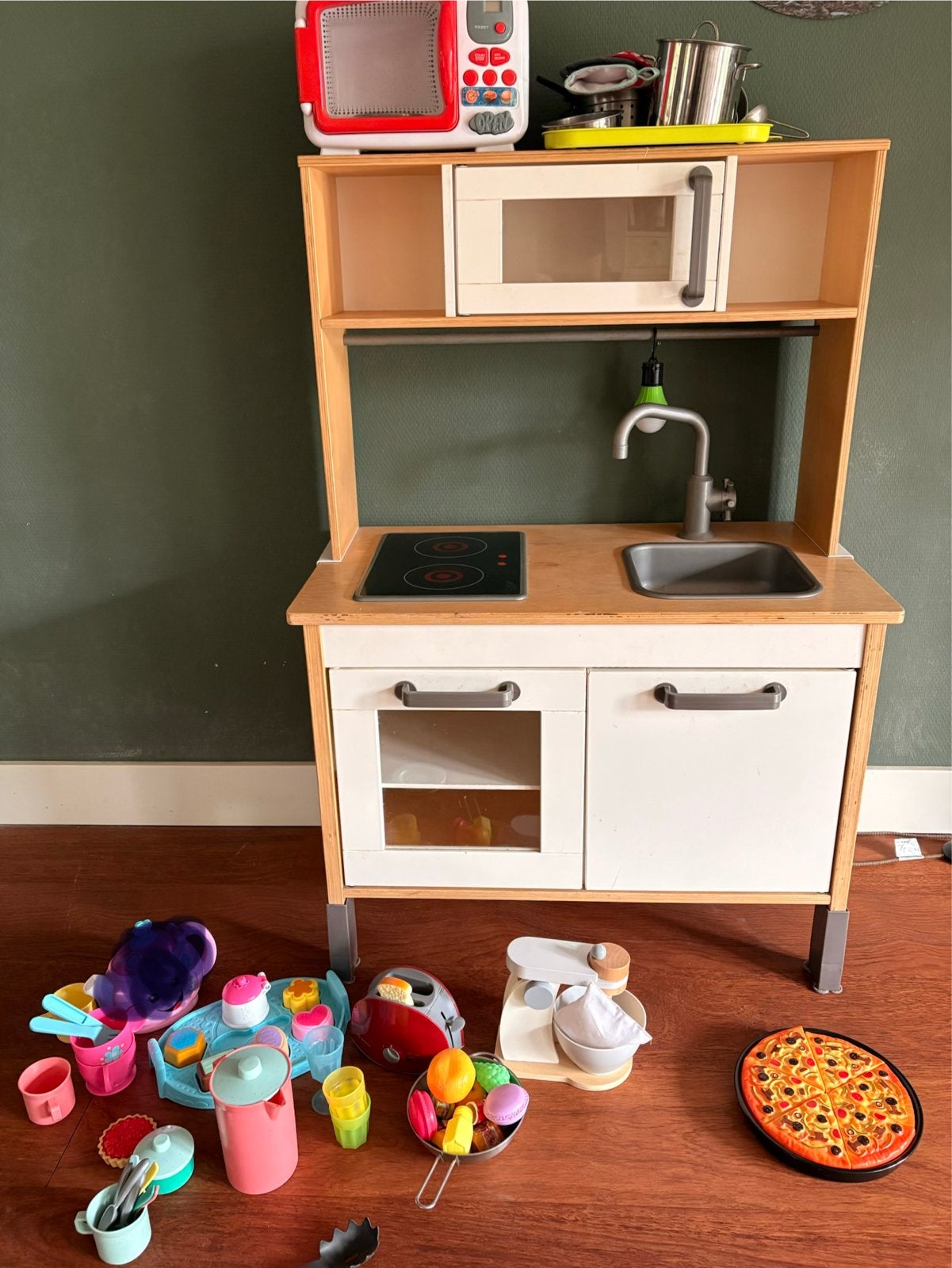 Houten Speelkeuken met Accessoires, Ophalen, Zo goed als nieuw, Hout, Speelkeuken