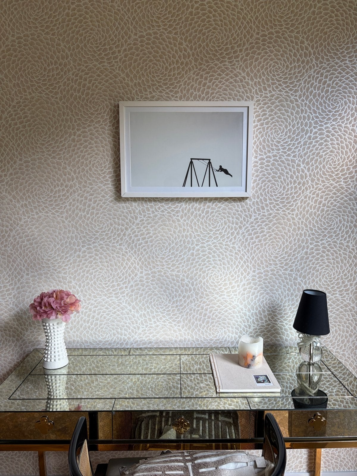 Minimalistische ingelijste kunstprint – Turnster aan ringen, Ophalen, 5 – 50, 50 tot 75 cm, Print